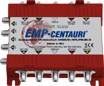 Cascadable multiswitch MS5/5+4PLP-3